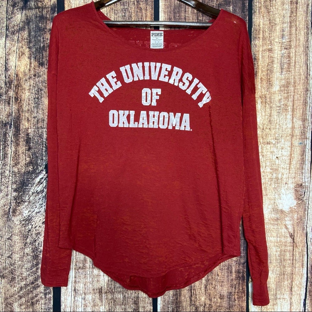 PINK Victoria’s Secret University of Oklahoma Long sleeve shirt